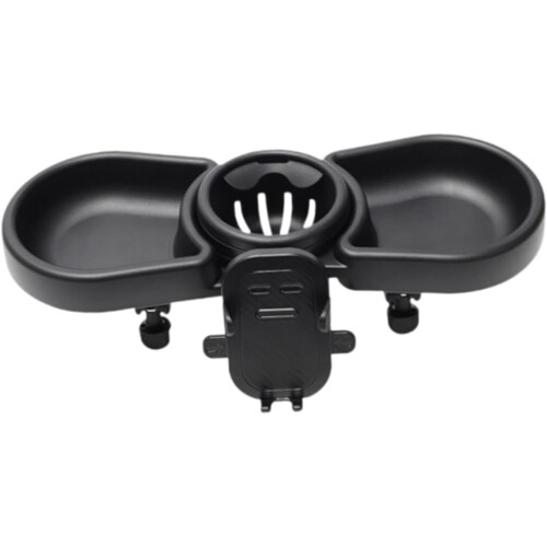 Stroller Tray Attachment Fits Most Strollers Cup Holder Tray Black Universal Fit 2