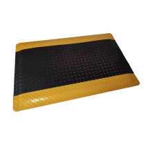Anti Fatigue Mats Ergonomic Standing Floor Mat Anti-Slip Anti-Static Wear-Resistant Black 45x60 Cm 17.7x23.6 In