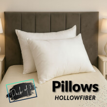 (Pack of 2) Pillows Hollowfiber Filled Bounce Back Hotel Quality Anti Allergenic Pack of 2,4,6,8