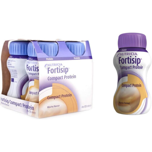 Fortisip Compact Protein Mocha 125ml Case of 24 - REF:  FOR034 1