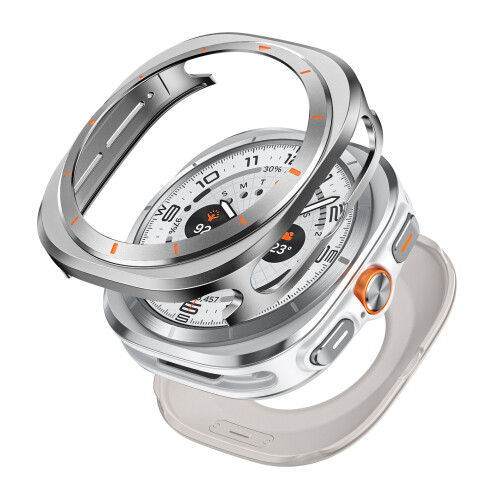 Μεταλλική Προστατευτική Θήκη Samsung Galaxy Watch 7 Ultra - Αλουμίνιο, Ασημί