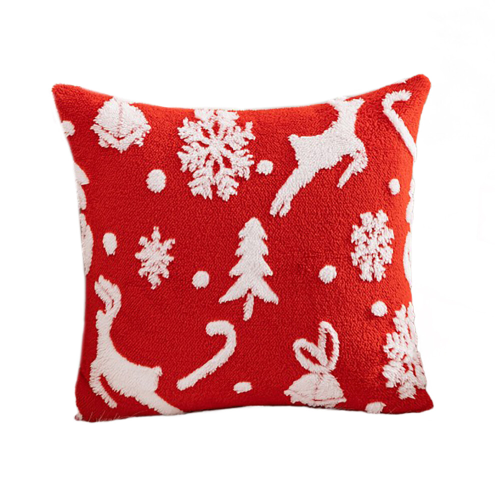 Plushie Snowflake Christmas Pillowcase Velvet-Style 4