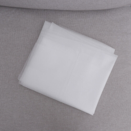 2Pcs Non-Woven Disposable Bed Sheets White Lightweight Travel 1