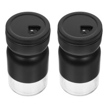 2Stk Küchen Gewürzflaschen Gewürzdosen Pfefferflaschen