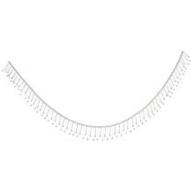 Rhinestone Band Quaste Kette Strass Fransenbesatz Kleidungs Accessoire