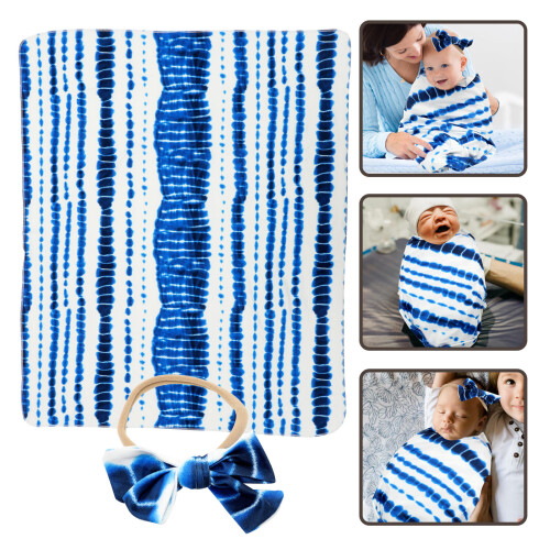 1 Set Baby Hoofdband Spandex Stropdas 2