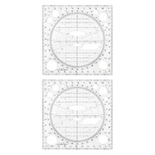 2 . Schablone Mathematik Zeichenlineal Multifunktional