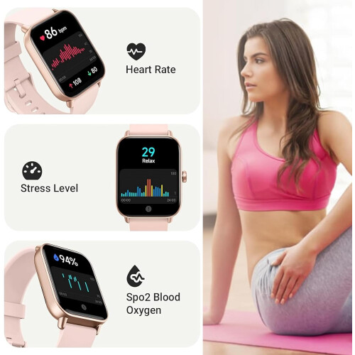 Bluetooth Smart Watch 1.8 HD Fitness Tracker Black 2