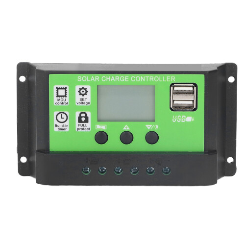 (20A) Solar-Laderegler 12V/24V adaptiv 30A LCD