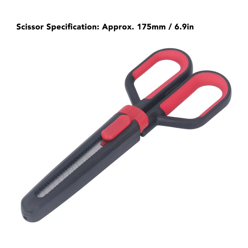 Stainless Steel Retractable Box Cutter With Scissors 323163323749
