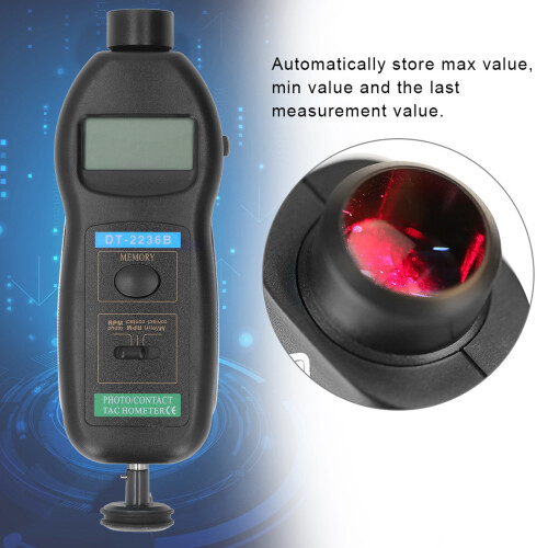 Digitaler Drehzahlmesser 5-stellig LCD Geschwindigkeitsmesser 1