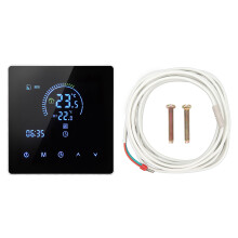 (16A(with 3m Sensing Line)) Smart Thermostat Touchscreen 3500W AC90-240V 16A 3m Sensor
