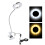 USB Make-Up LED Lampe Schönheit Tisch Lampe mit 8