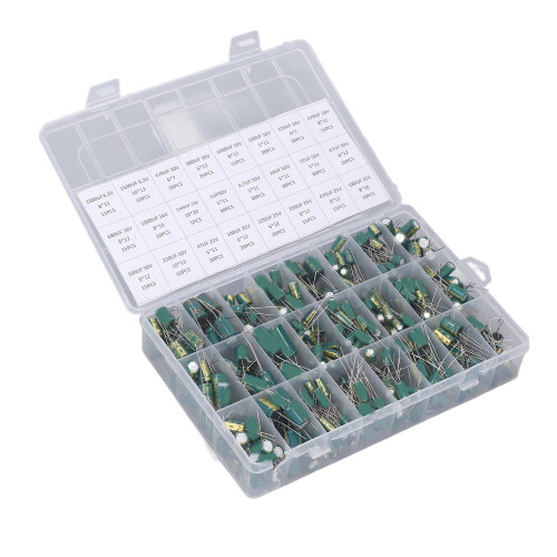 460-tlg. Elektrolytkondensator-Set 6,3V-50V Grün 1
