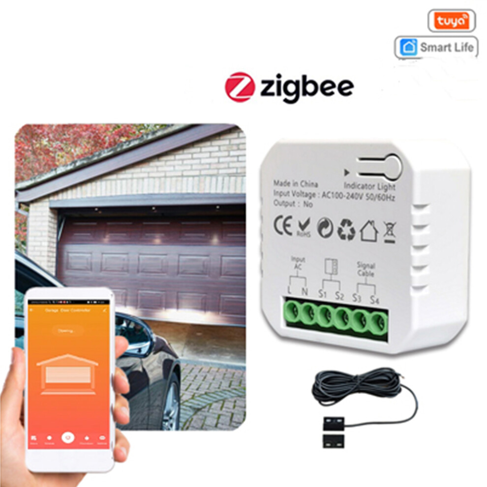 Tuya Zigbee Garage Door Opener Controller App Remote Alexa Home Voice 323163324302