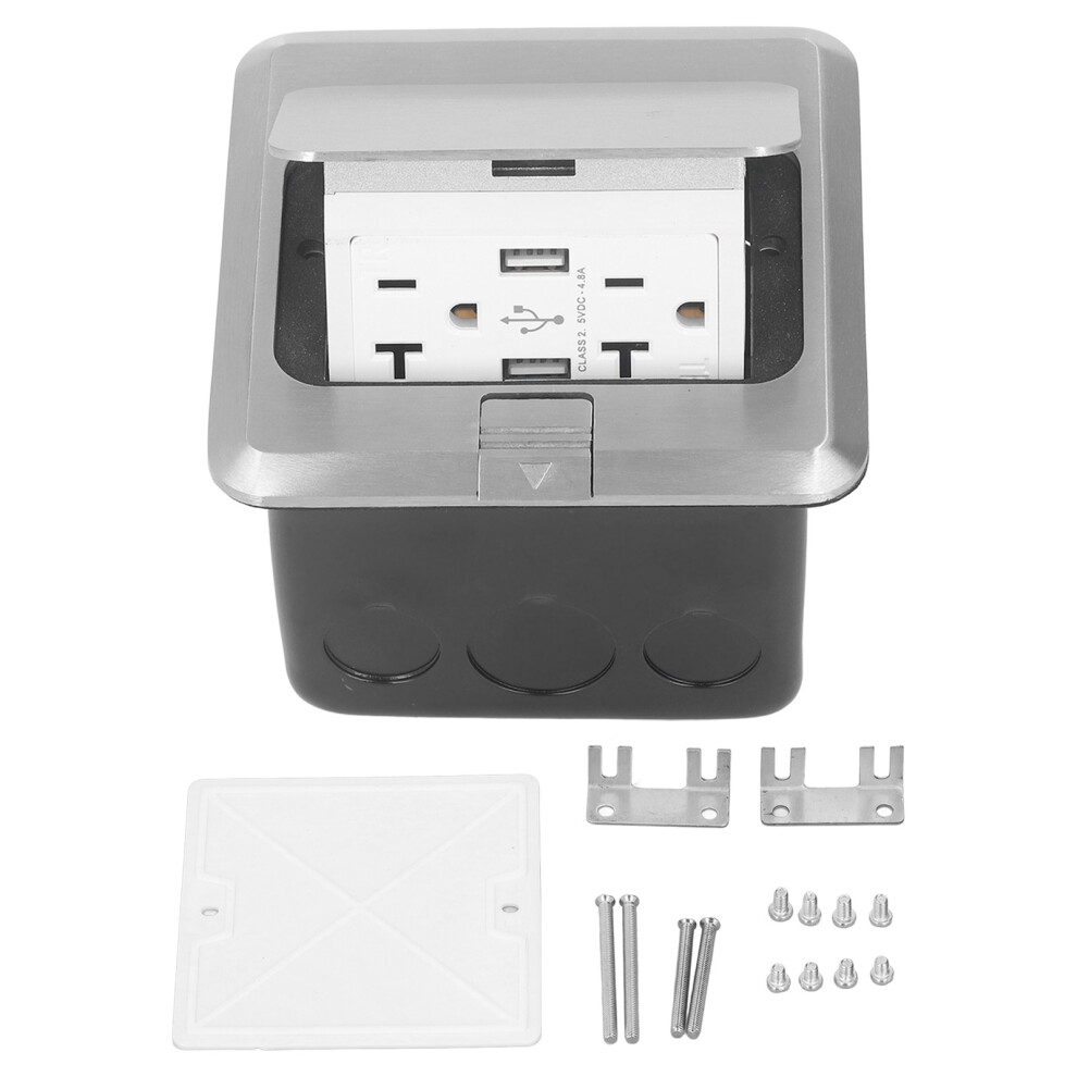 Desktop Socket 20A Bounce Design Outlet With 2 Usb 323163320779