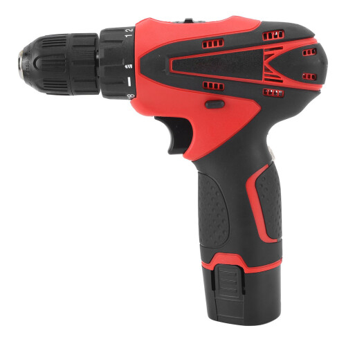 Cordless Electric Screwdriver 2 Speed LED Light 12V 2