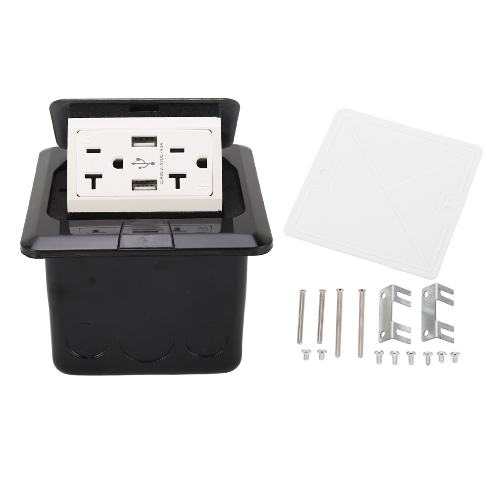 Desktop Power Strip 20A 3 Outlets Dual Usb Ac 323163320922