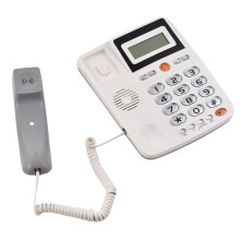 Schreibtisch-Telefon mit großen Tasten LCD Dual-Port