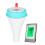 Drahtloser schwimmender Pool-Thermometer digital hochgenau 2