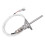 PT100 Temperatursensor abnehmbar 3 Pin Stecker 2m Sonde 4