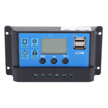 Solarladeregler PWM LCD Dual USB 12V/24V 30A Selbstanpassend