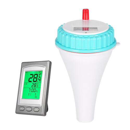 Drahtloser schwimmender Pool-Thermometer digital hochgenau 2