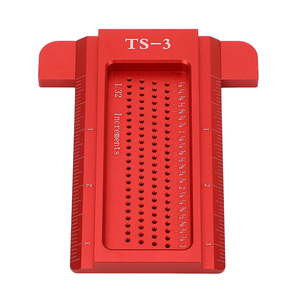 Woodworking Scribing Ruler T Type Aluminum Alloy Gauge 323163328300