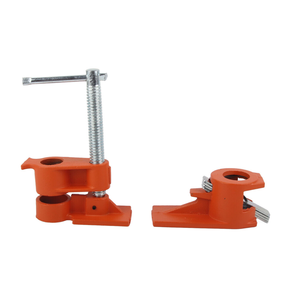 Woodworking Pipe Clamp G3/4In Cast Iron Adjustable Wood Gluing Set 323163334615