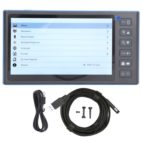 7.0in IPS HD Display Endoscope IP67 Dual Lens Borescope Kit