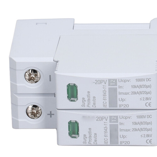 DC Solar PV 2P 10-20kA 35mm DIN 1000V 2