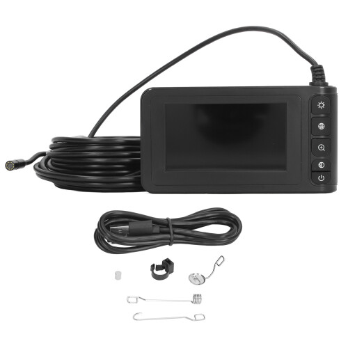 Industrial Endoscope 1080P 178 8mm IP67 Pipe Camera 4.3" IPS LED