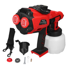 Akku-Lackierpistole mit LED für Wände & Möbel