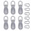 6x M15 Edelstahl-Einrollenblock rostfrei drehbar 1
