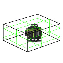 LCD-Laserwaage 16 Linien 3 selbstnivellierend Helligkeit einstellbar