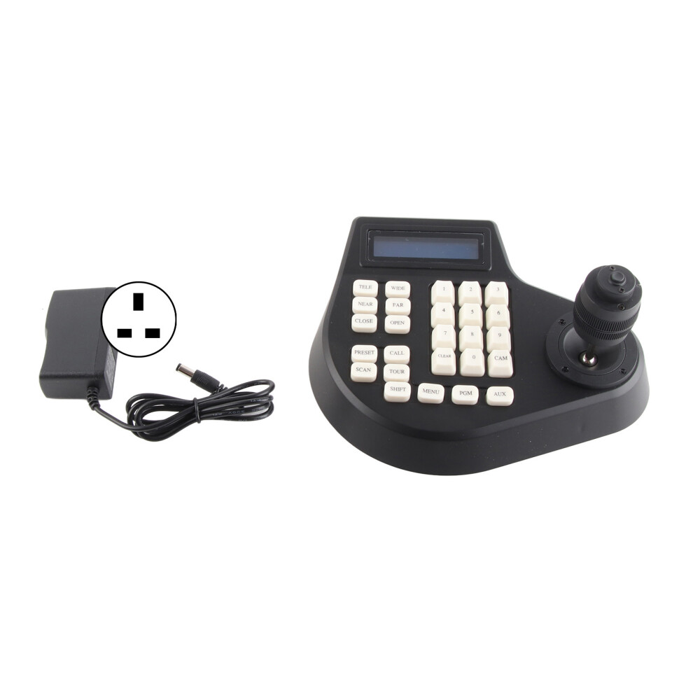 (Uk Plug) Mini Analog Ptz Camera Keyboard 4D Ptz Coaxial Dome Camera Controller 323163317786
