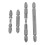 4x Magnetische Schraubendreherbits Doppelkopf Alloy 4