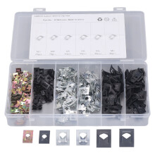 320Pcs Carbon Steel Spring Nut M3-M6 Reed U Clip Auto Parts