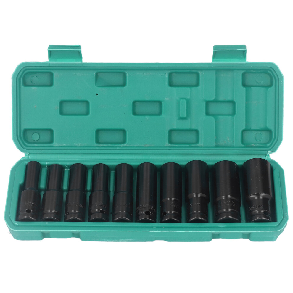 10Pcs Impact Socket 8-24Mm High Carbon Steel Hex Wrench Drive 323163330693
