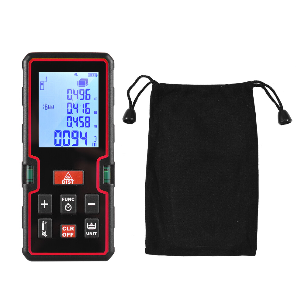 100M Laser Measure Lcd Mini Range Finder Dual Level 323163330709