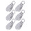 6x M15 Edelstahl-Einrollenblock rostfrei drehbar 5