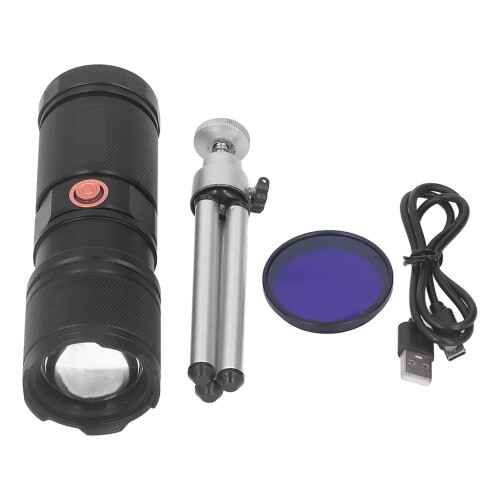 USB-Ladeleuchte Laser Zoom Aluminium 5400mAh
