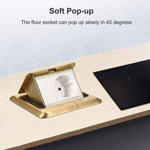 All-Copper-Arc-Wasserfest-Bodensteckdose-Dämpfend-Slow-Pop-Up 1