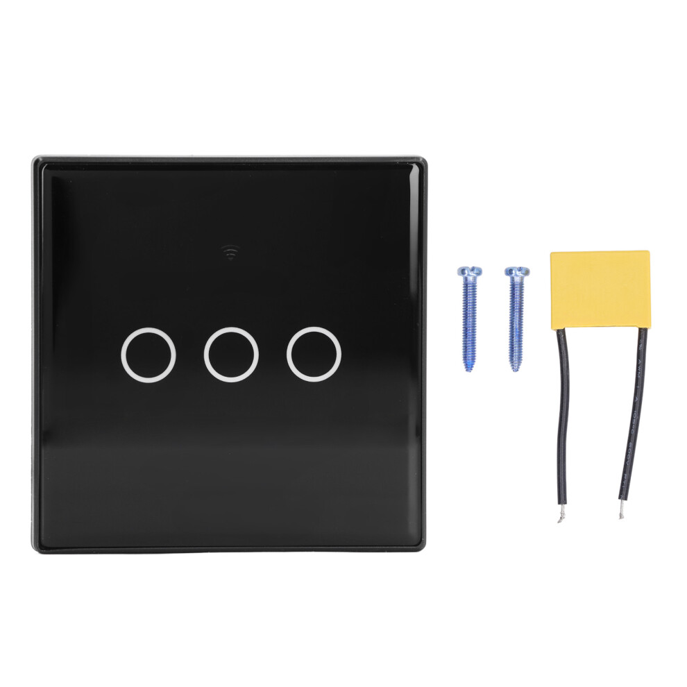 Smart Light Switch 2.4Ghz Wifi Touch Voice 3 Gang For Tuya 323163317991