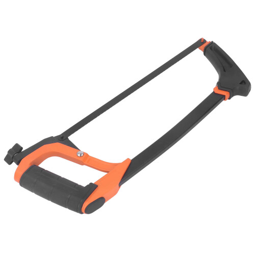 Hacksaw Frame 12in Adjustable Aluminum Alloy Hand Saw Rubber Handle 2