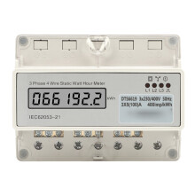 Dreiphasen-Energiezähler 230/400V LCD-Schiene