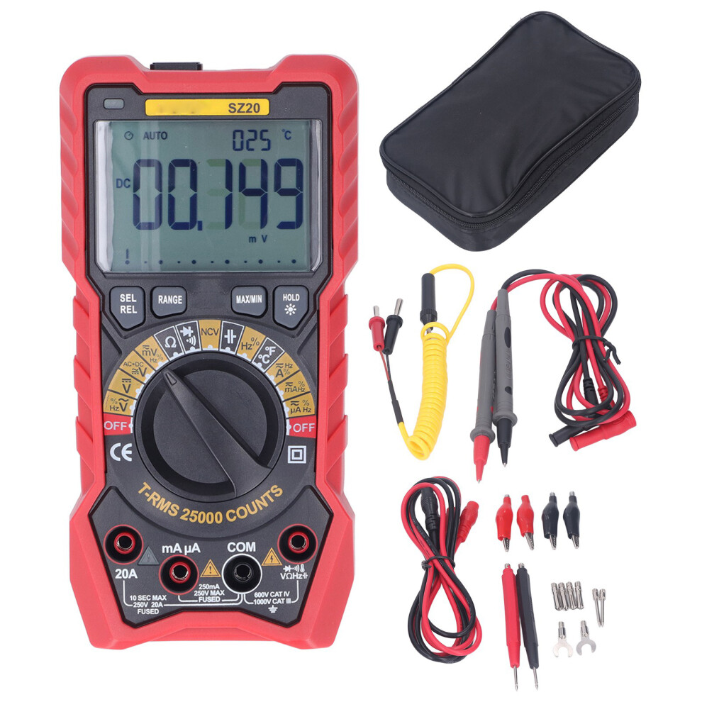 Digital Multimeter Kit 25000 Count Voltage Current Resistance Tester 323163331744