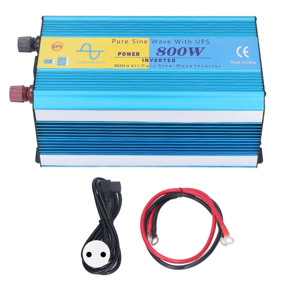 (Eu Plug Ac230v) 800W Pure Sine Wave Ups Inverter 1600W Peak Dc24v Usb Lcd Eu Plug 323163335551