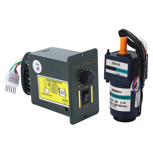 Getriebemotor AC220V mit Controller 1400U/min 6W 2