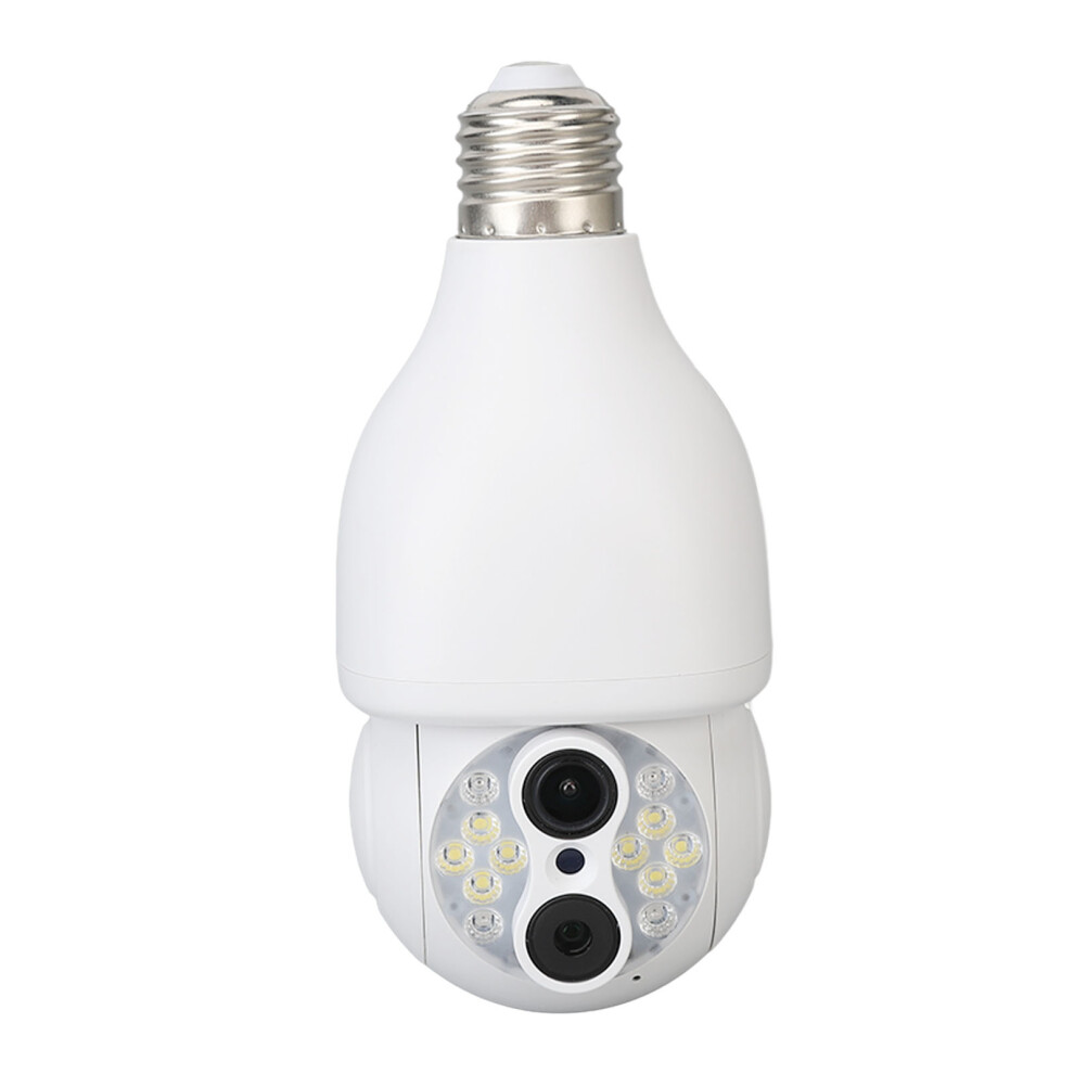 Bulb Security Camera 1080P Dual Lens Hd Night Vision 2 Way Wifi 323163319476